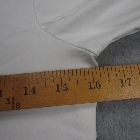 J McLaughlin Pullover Womens XS White Quarter Zip Long Sleeve Mock Neck Shirt - Picture 11 of 16